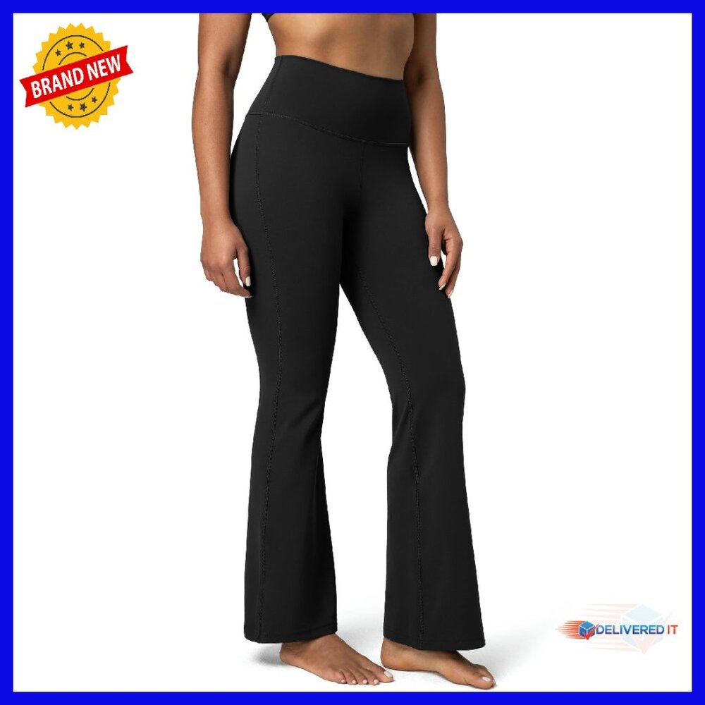 High Waisted Flare Leg Yoga Pants 29.5 Inseam Dreamlux Fabric
